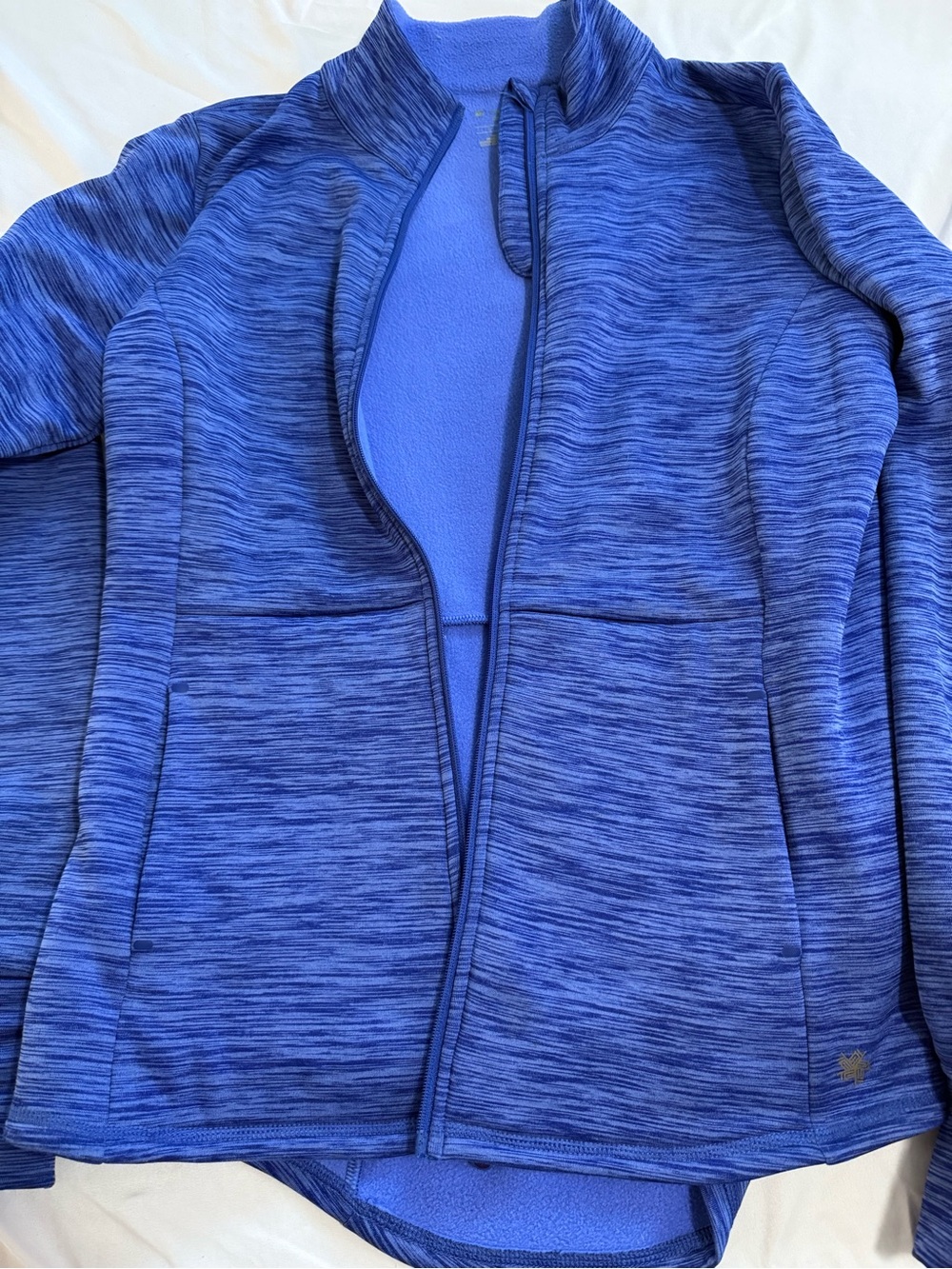 Women’s Blue Full-Zip Jacket dry tek